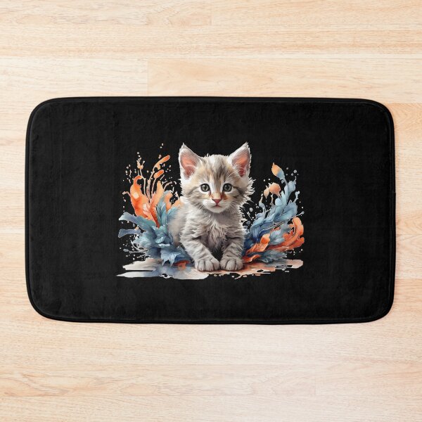 Item preview, a small gray kitten designed and sold by Rose Design & Photos.