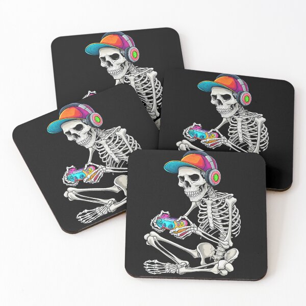 Item preview, Skeleton Gamer: Neon Skull Gaming Art designed and sold by Prime-Studio.
