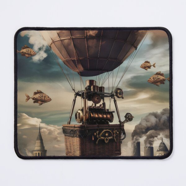 Item preview, Balloon over the city. designed and sold by MyHappyArtShop.
