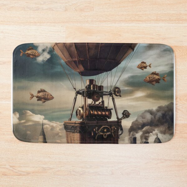 Item preview, Balloon over the city. designed and sold by MyHappyArtShop.