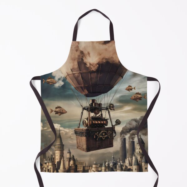 Item preview, Balloon over the city. designed and sold by MyHappyArtShop.