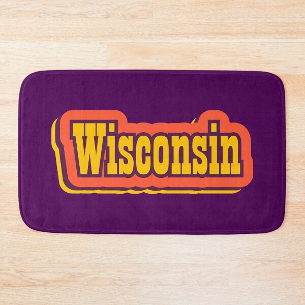 Item preview, Wisconsin State of America Retro Typography designed and sold by ArtNoveltee.