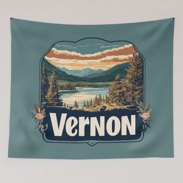 Item preview, Vernon British Columbia Lakeside Scene Coldstream Thompson Okanagan designed and sold by meganohm.
