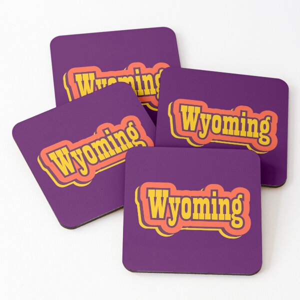 Item preview, Wyoming State of America Retro Typography designed and sold by ArtNoveltee.