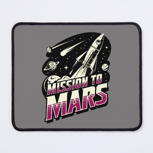 Item preview, Mission To Mars Rocket In Space designed and sold by TheArtOfPat.