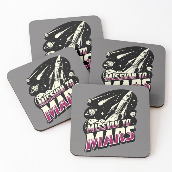 Item preview, Mission To Mars Rocket In Space designed and sold by TheArtOfPat.