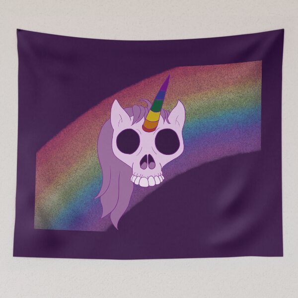 Item preview, Dead Unicorn Skull designed and sold by AurelieCM.