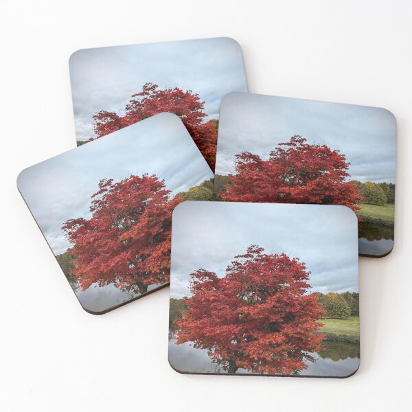 Item preview, Firey Acer by Lake in Autumn designed and sold by Page Photography.