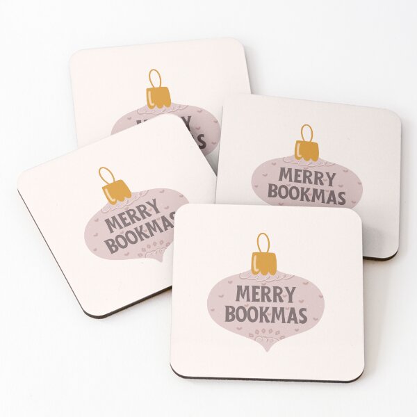 Item preview, merry bookmas - pink bookish christmas designed and sold by Neadoodles.