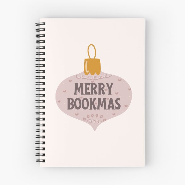 Item preview, merry bookmas - pink bookish christmas designed and sold by Neadoodles.