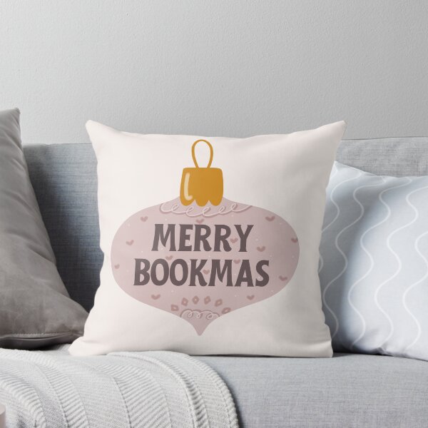 Item preview, merry bookmas - pink bookish christmas designed and sold by Neadoodles.