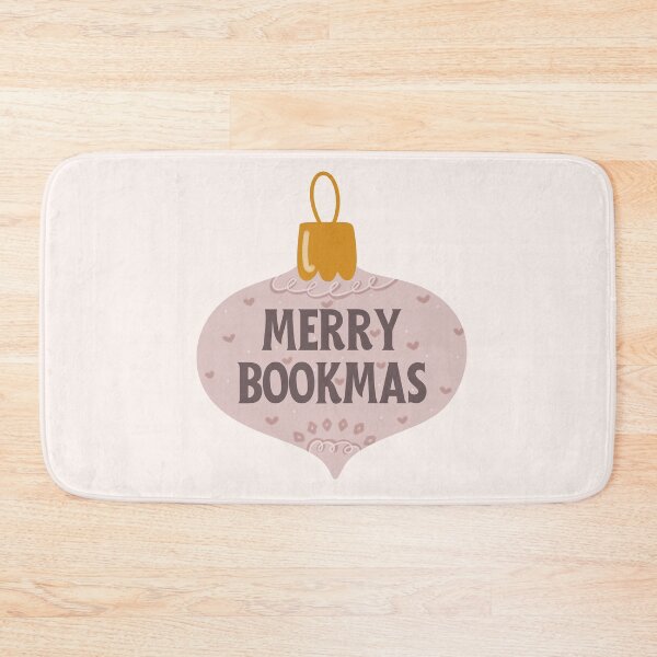 Item preview, merry bookmas - pink bookish christmas designed and sold by Neadoodles.
