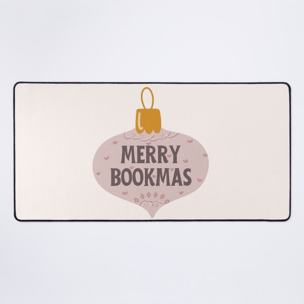 Item preview, merry bookmas - pink bookish christmas designed and sold by Neadoodles.