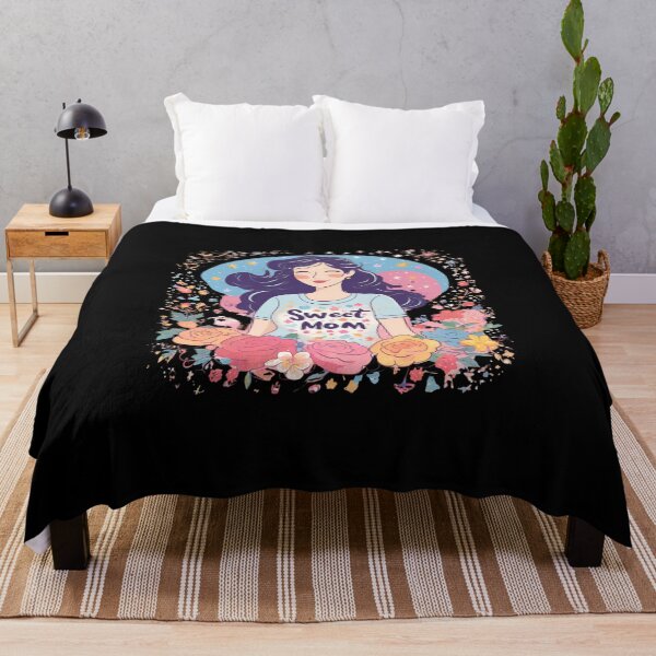 Item preview, Sweet mommy, She loves flowers .Anime style.  designed and sold by DONandEK.