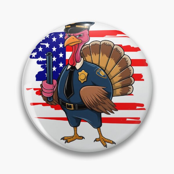 Item preview, Policeman Turkey, Funny Thanksgiving  Turkey   designed and sold by KolorellaS.