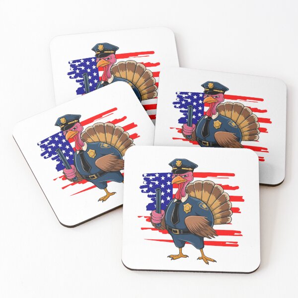 Item preview, Policeman Turkey, Funny Thanksgiving  Turkey   designed and sold by KolorellaS.