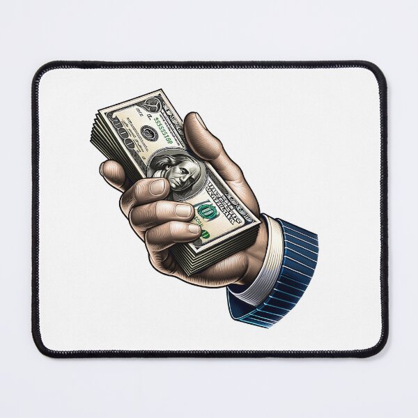Item preview, Hand with stack of dollar bills. designed and sold by KojourinArt.