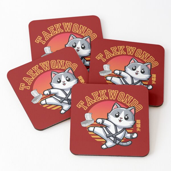 Item preview, Taekwondo Cat Kicking Can designed and sold by The magic  Yellow bus.