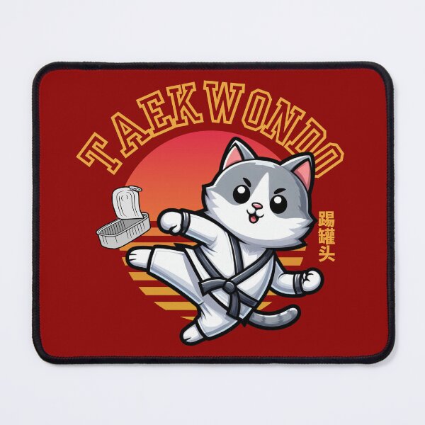 Item preview, Taekwondo Cat Kicking Can designed and sold by The magic  Yellow bus.