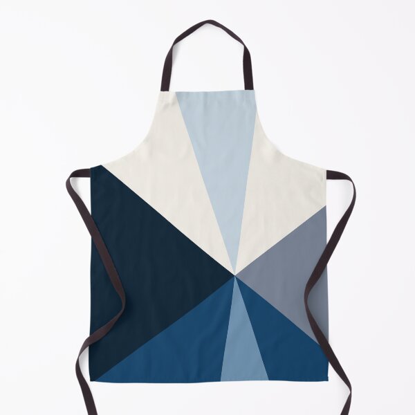Item preview, Retro blue geometric triangle pattern designed and sold by by-jwp.