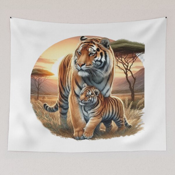 Item preview, A tiger with its cub designed and sold by CHRIST5000.