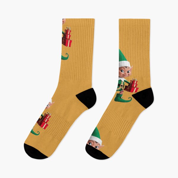 Item preview, Mischievous Elf Microbe with Wrapped Presents – Playful Holiday Design designed and sold by AdoraSticks.