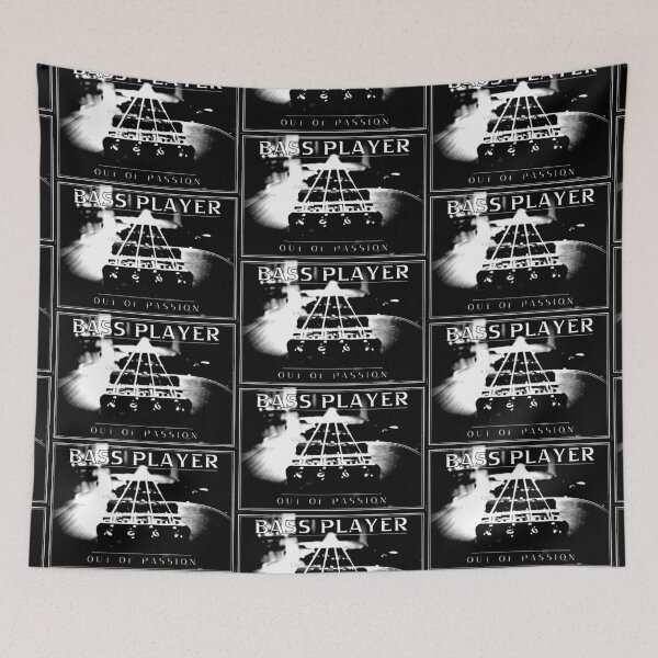 Item preview, Bass Player out of Passion - Bassist / Bass Guitar Design (Black print) designed and sold by aurielphoenix.