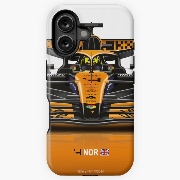 Vista previa del artículo con la obra «Muchos artículos de Lando Norris 2024 Fórmula 1 McLaren Racing Car», diseñado y vendido por BillerArt.