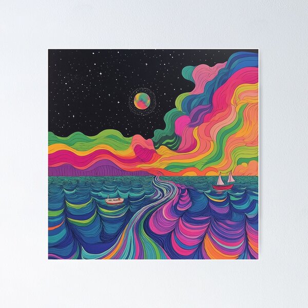 Item preview, Wavy Whereabouts  designed and sold by Mushies & Mandalas.