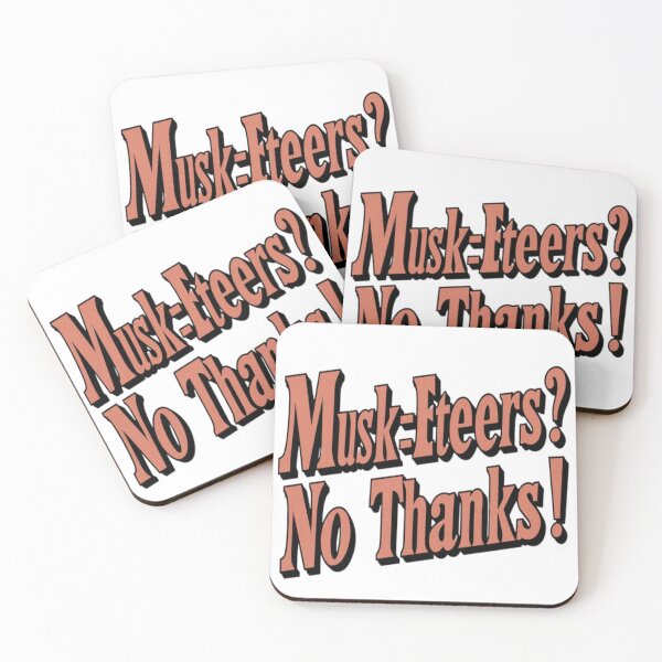 Item preview, Tesla bumper Musk-Eteers no thanks  designed and sold by SanadDiab.
