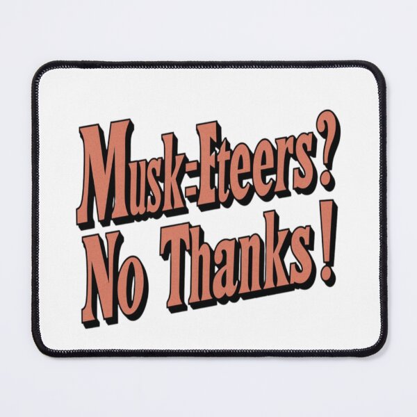 Item preview, Tesla bumper Musk-Eteers no thanks designed and sold by SanadDiab.