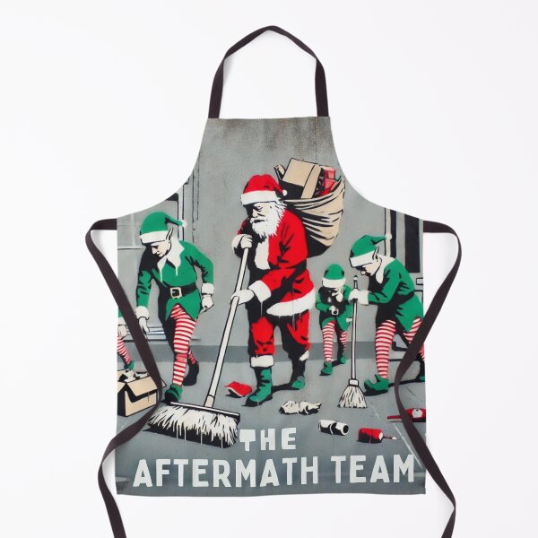 Item preview, Elves Cleaning Up After the Holidays-The aftermath team designed and sold by Blink Art Studio.