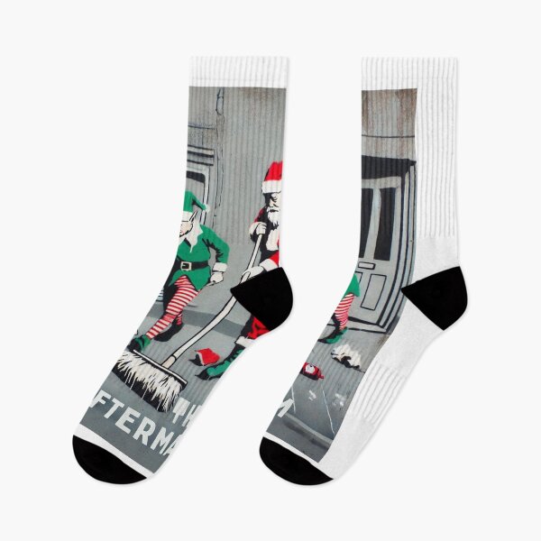 Item preview, Elves Cleaning Up After the Holidays-The aftermath team designed and sold by Blink Art Studio.