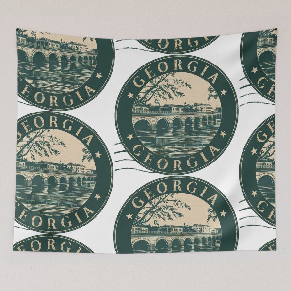 Item preview, United States on stamps - Georgia designed and sold by CleanDecor.