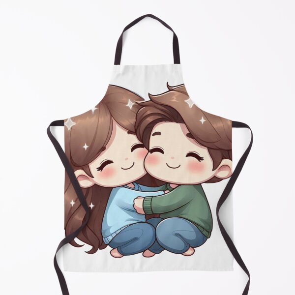 Item preview, Cute Couple Hugging – Romantic Love Illustration, Sweet Couple Art for Gifts & Decor designed and sold by TrendyDesign159.