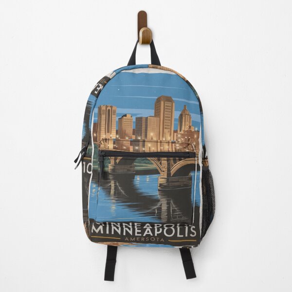 Item preview, Minneapolis Vintage Travel Poster designed and sold by TravelerRat.