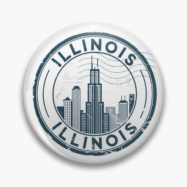 Item preview, United States on stamps - Illinois designed and sold by CleanDecor.