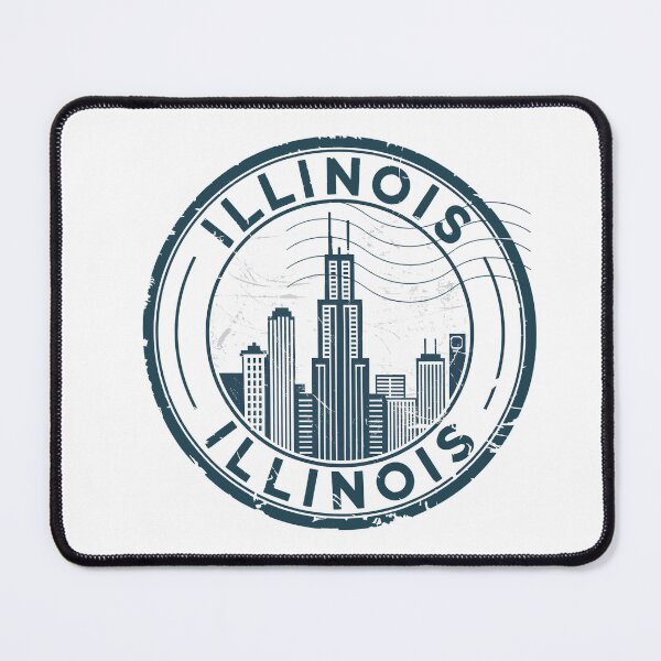 Item preview, United States on stamps - Illinois designed and sold by CleanDecor.