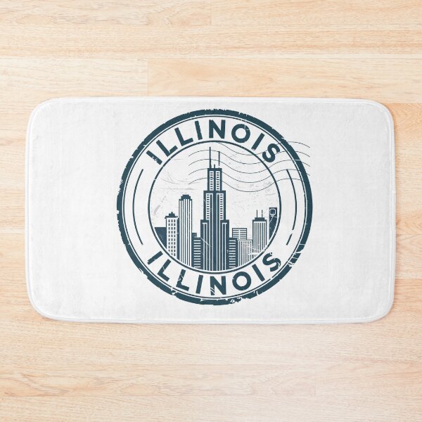 Item preview, United States on stamps - Illinois designed and sold by CleanDecor.