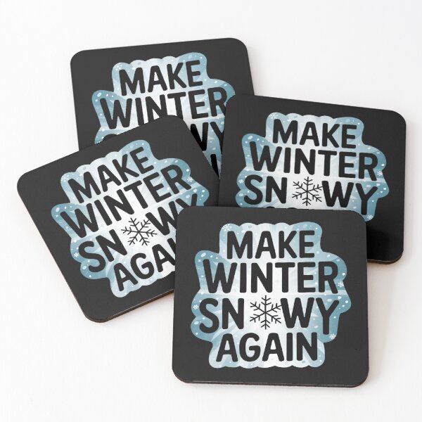 Item preview, Make Winter Snowy Again | Winter Holiday Blue Snowflake Design designed and sold by cabana.space.