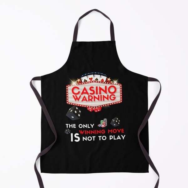 Item preview, Casino warning - The only winning move is not to play designed and sold by onum2018.