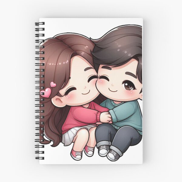 Item preview, Cute Couple Hugging – Romantic Love Illustration, Sweet Couple Art for Gifts & Decor designed and sold by TrendyDesign159.