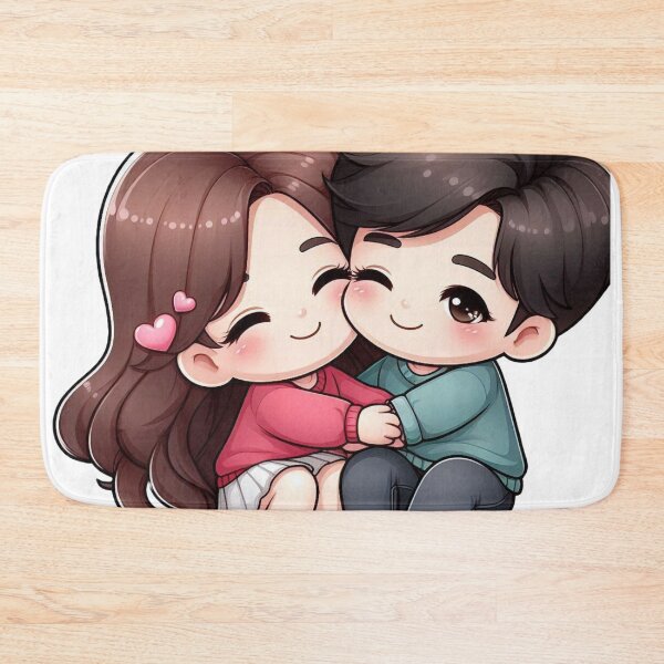 Item preview, Cute Couple Hugging – Romantic Love Illustration, Sweet Couple Art for Gifts & Decor designed and sold by TrendyDesign159.
