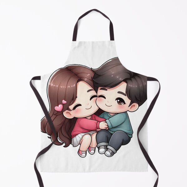 Item preview, Cute Couple Hugging – Romantic Love Illustration, Sweet Couple Art for Gifts & Decor designed and sold by TrendyDesign159.