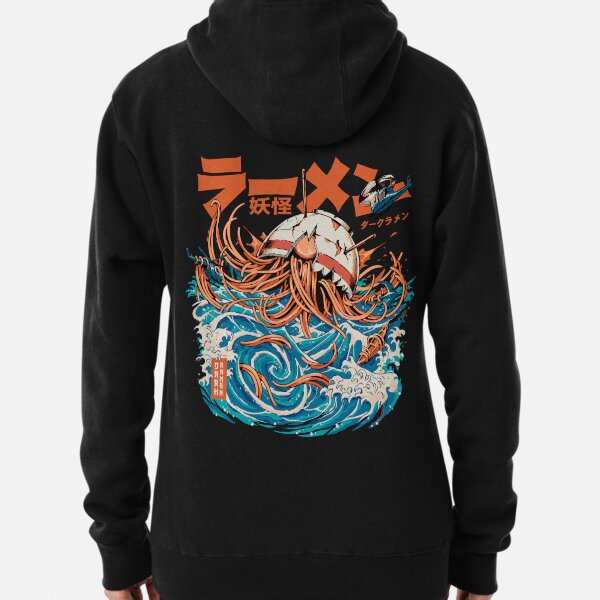 Item preview, Black Dark Great Ramen off Kanagawa - Back Version designed and sold by Ilustrata®.
