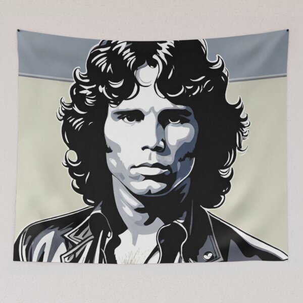 Item preview, Jim Morrison Black And White Art | TheAmericanPoet | The Doors Art designed and sold by TheAmericanPoet.