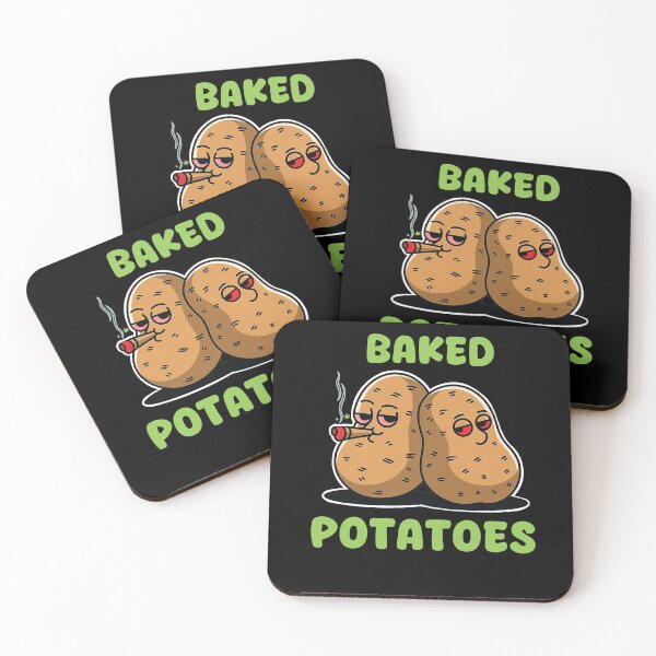 Item preview, Baked Potatoes - Funny Potatoes - Stoner Cartoon Art designed and sold by Cannaxes Studio.