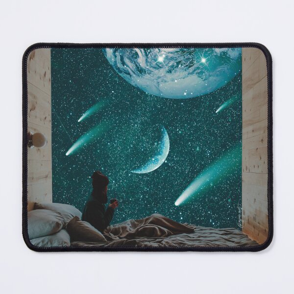 Item preview, Teal blue comets designed and sold by mgro-art.