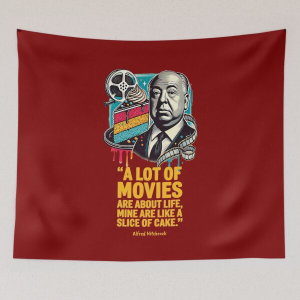 Item preview, A Slice of Cake - Alfred Hitchcock Quote designed and sold by MagicByAmos.