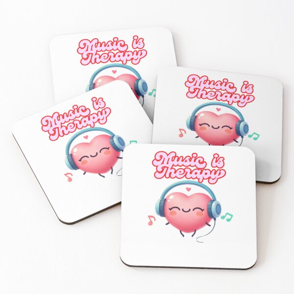 Item preview, Music is Therapy Heart designed and sold by RecAttire.